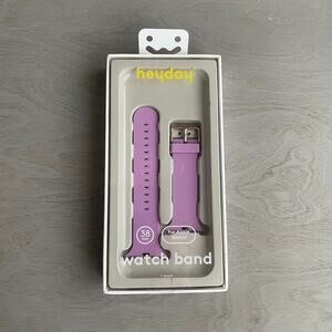 HEYDAY Silicone Watch Band for 38mm Apple Watch Lilac Purple